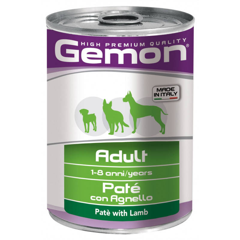 

Влажный корм Gemon Dog Adult паштет с ягненком для собак всех пород 400 гр