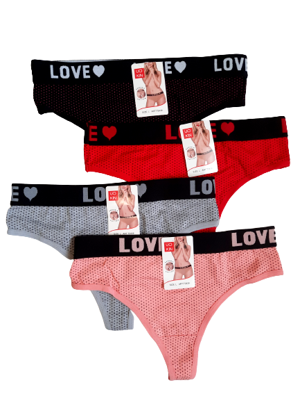 

Трусы стринги женские коттон р.42-44,46,48. От 6шт по 22грн., Разные цвета