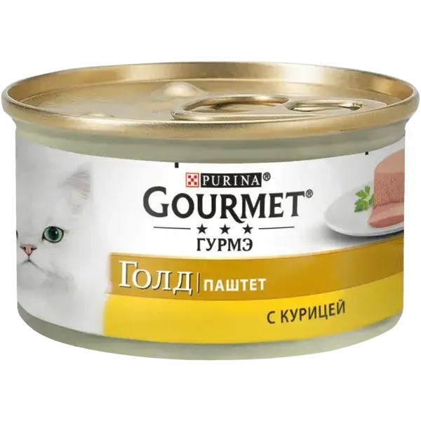 

Влажный корм для кошек Gourmet Паштет, с курицей, 85 г