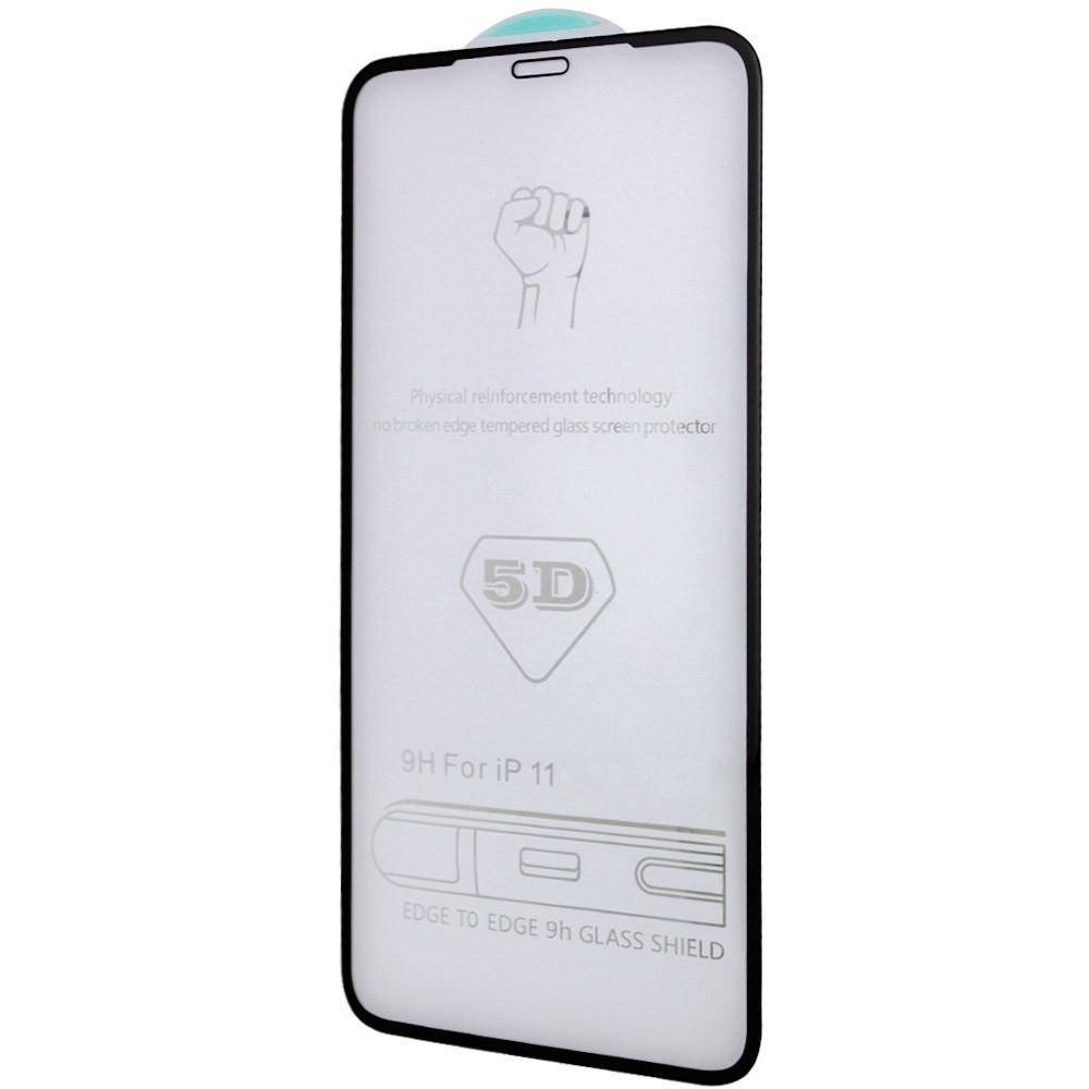

5D Hard Защитное стекло iPhone 11, XR (стекло на Айфон 11), Черный