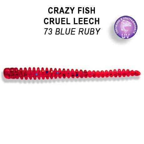 

Съедобный силикон Crazy Fish Cruel leech 2.2" 8-55-73-6 кальмар
