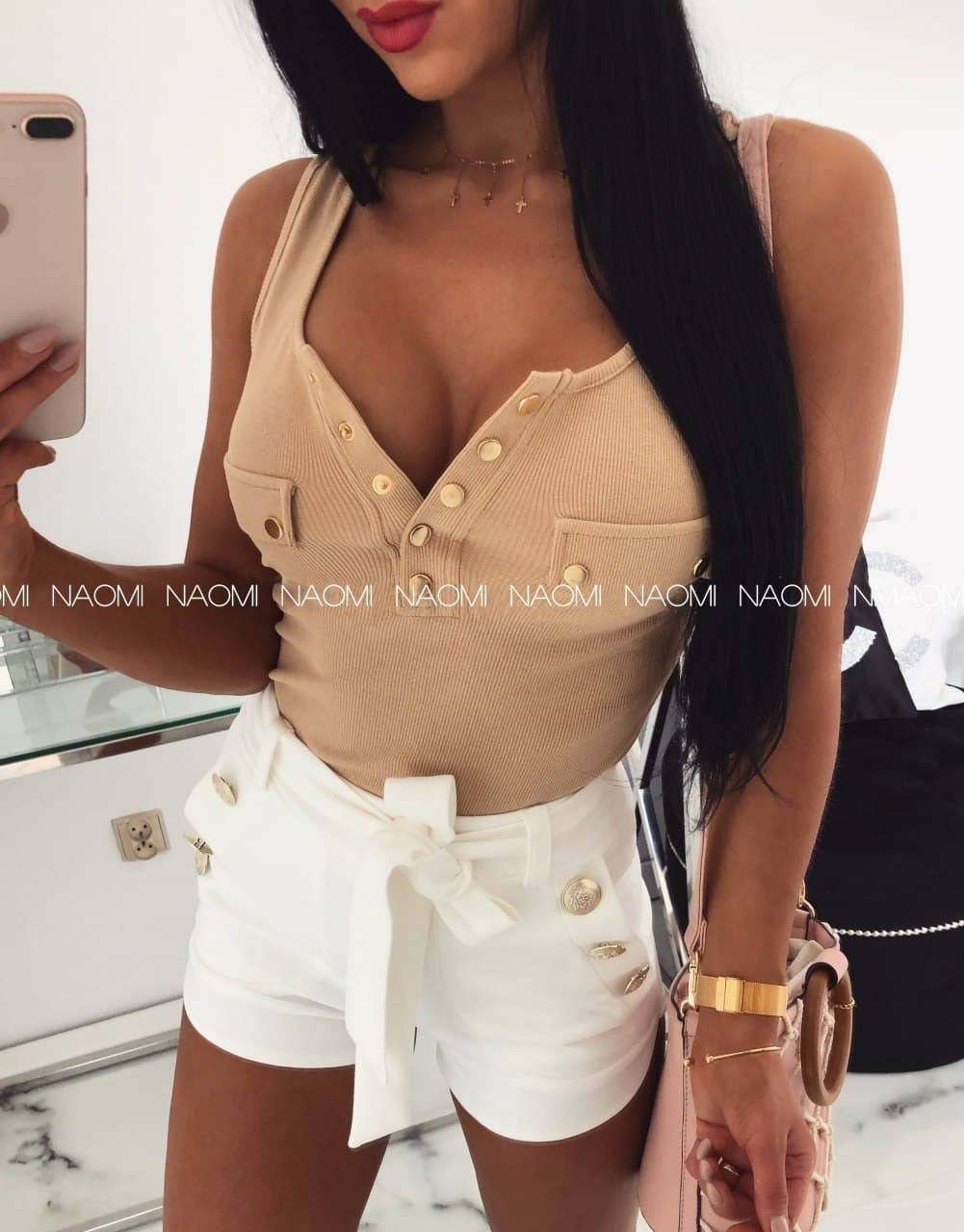 

Маечка женская летняя на кнопках (разные цвета)