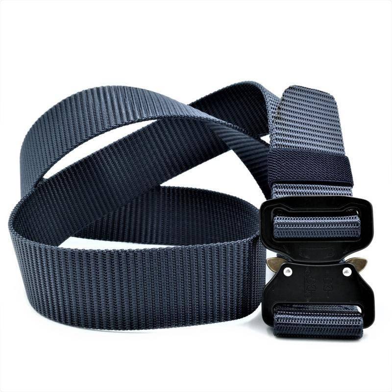 

Тактический ремень кобра с металической пряжкой, цвет синий