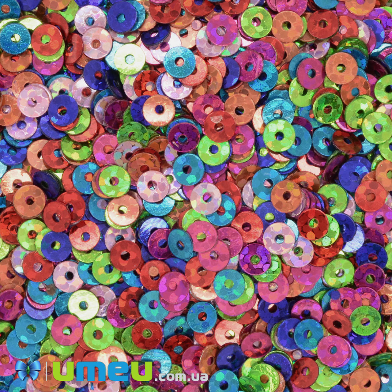 

Пайетки Индия круглые плоские, 4 мм, Микс, 5 г (PAI-042006)