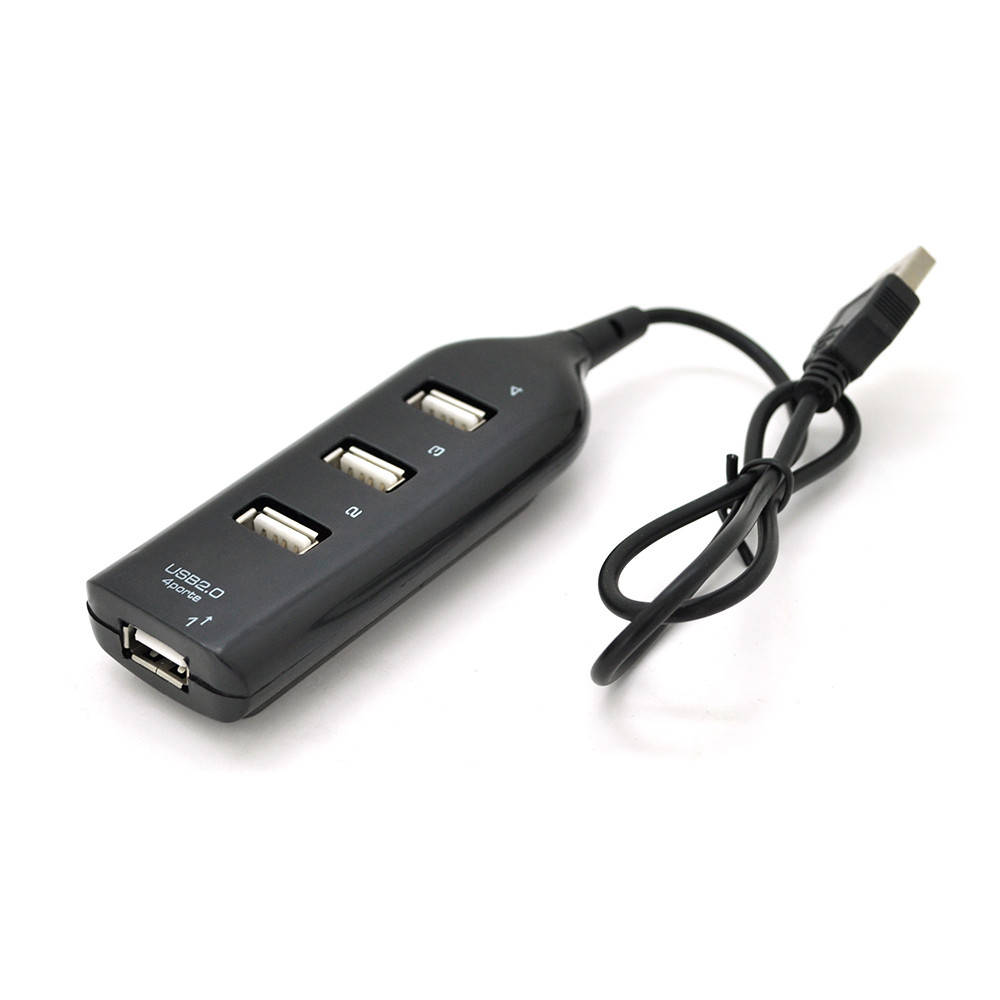 

Хаб USB 2.0 4 порту, Black, 480Mbts живлення від USB, Blister Q200