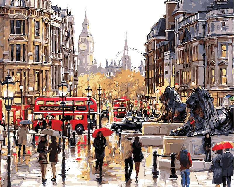 

Картина по номерам Каменные львы 40 х 50 см (VP506)