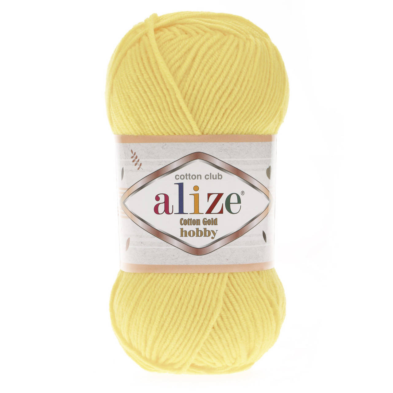 

Alize Cotton Gold Hobby (Ализе Котон Голд Хобби) № 187 лимонный (Пряжа хлопок, нитки для вязания)