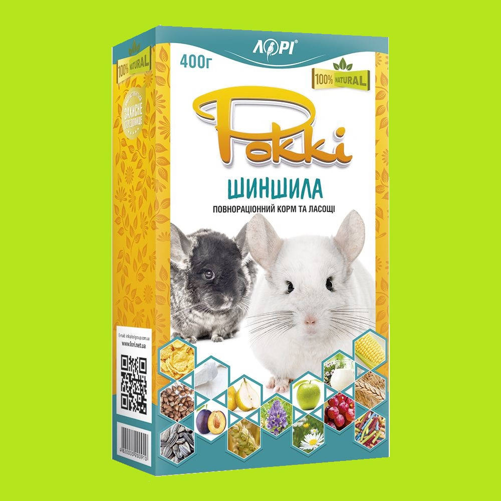 

Полноценный корм для шиншилл Рокки Шиншилла
