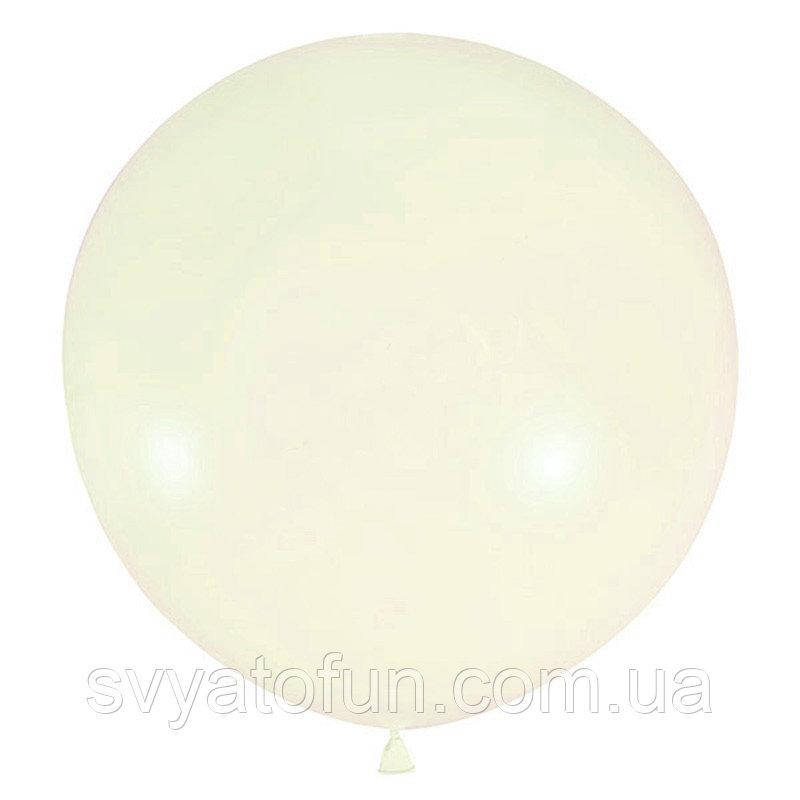 

Латексный шарик 24" пастель Macaroon Vanilla 085 (ваниль) 1шт Мексика