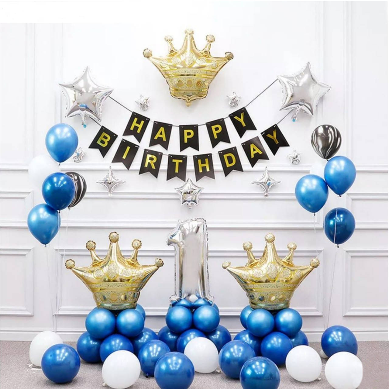 

Фотозона из шаров Три Коороны Голубая | Для мальчика, Голубой