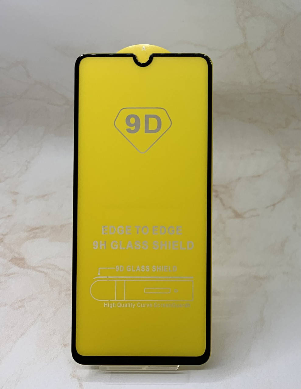 

Защитное стекло для Xiaomi Redmi 9C полное покрытие Full Glue полный клей, Черный