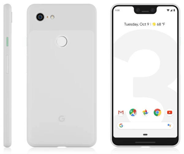 

Ультратонкий чехол для Google Pixel 3 XL Белый матовый пластик