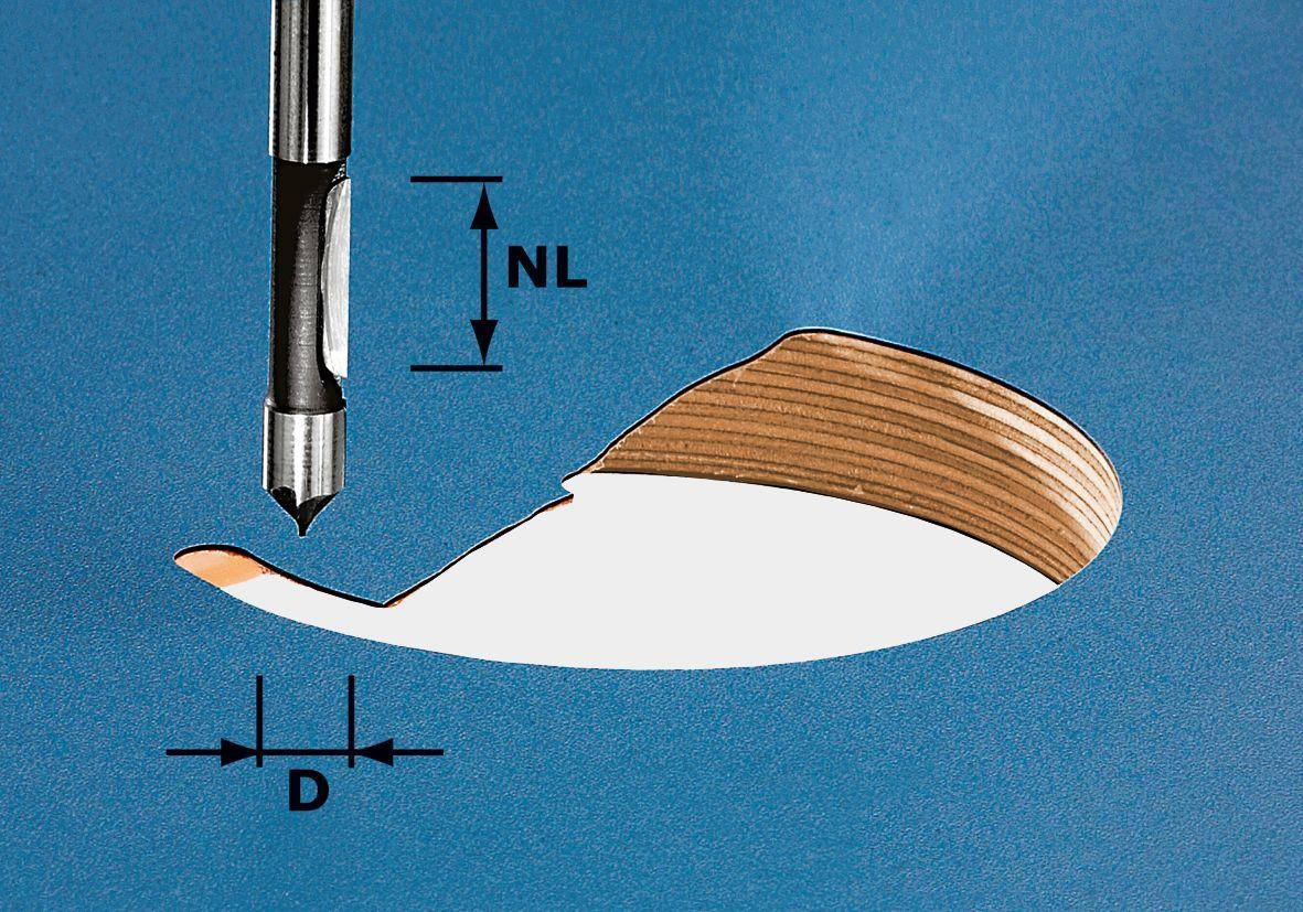 

Фреза-сверло HW S8 D8/19 хвостовик 8 мм Festool 491037