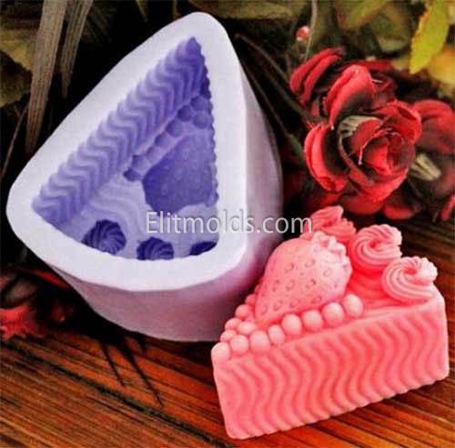 

Силиконовая форма Клубничный пирог 3D