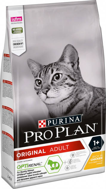

Сухой корм для котов Purina Pro Plan Original Adult с курицей 1.5 кг