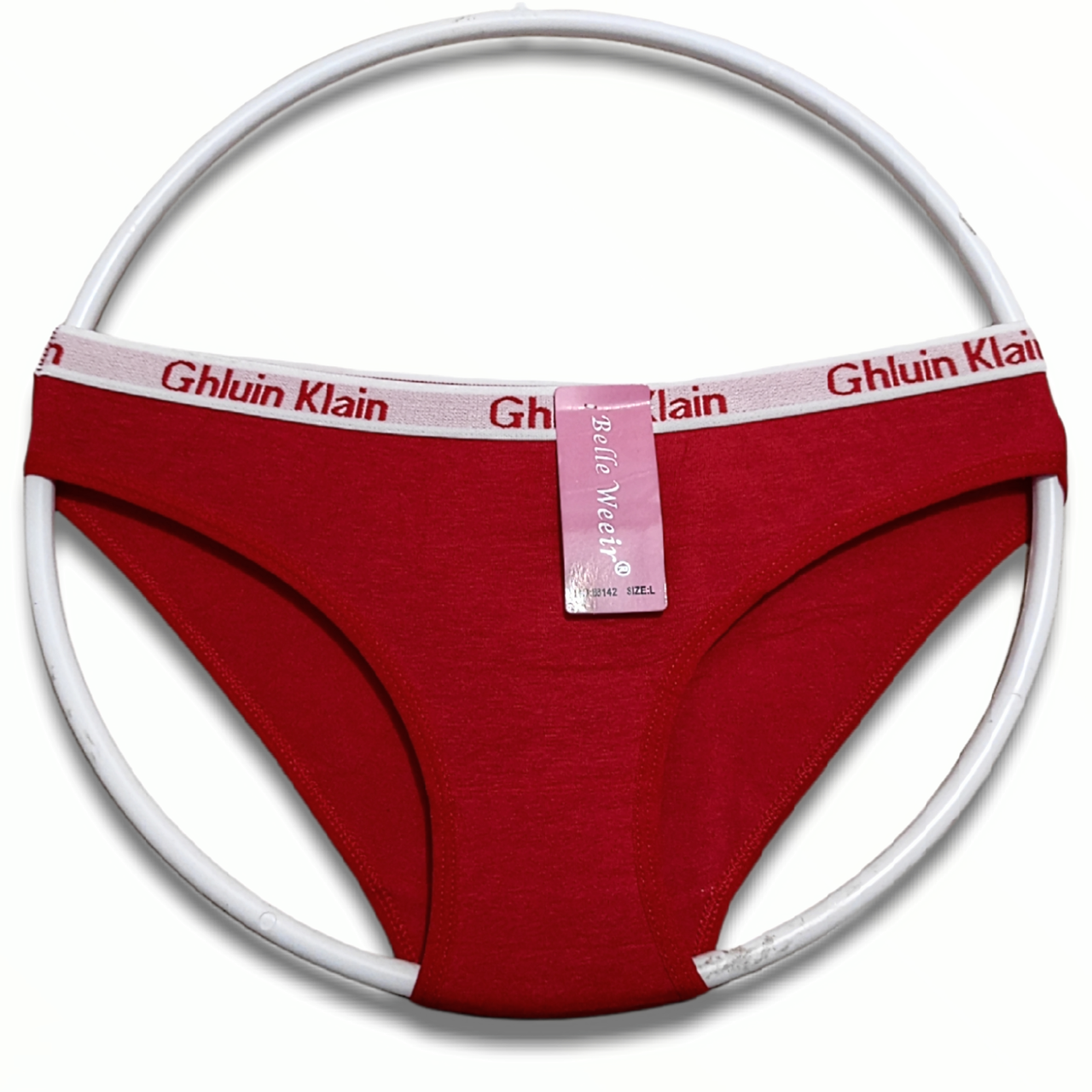 

Трусики женские слипы хлопковые размер 44-46 GK красные спортивная резинка, Красный