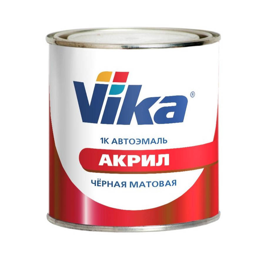 

Акриловая автоэмаль Vika 142 1К Черная матовая 0.4 л