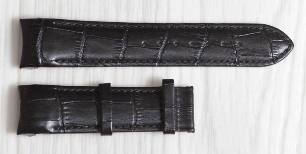 

Ремешок для часов Tissot из натуральной кожи. Черного цвета 22 мм