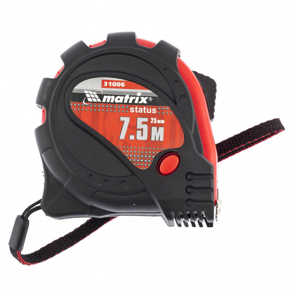 

Рулетка Status magnet 3 fixations, 7,5 м х 25 мм, с магнитом MATRIX 310069
