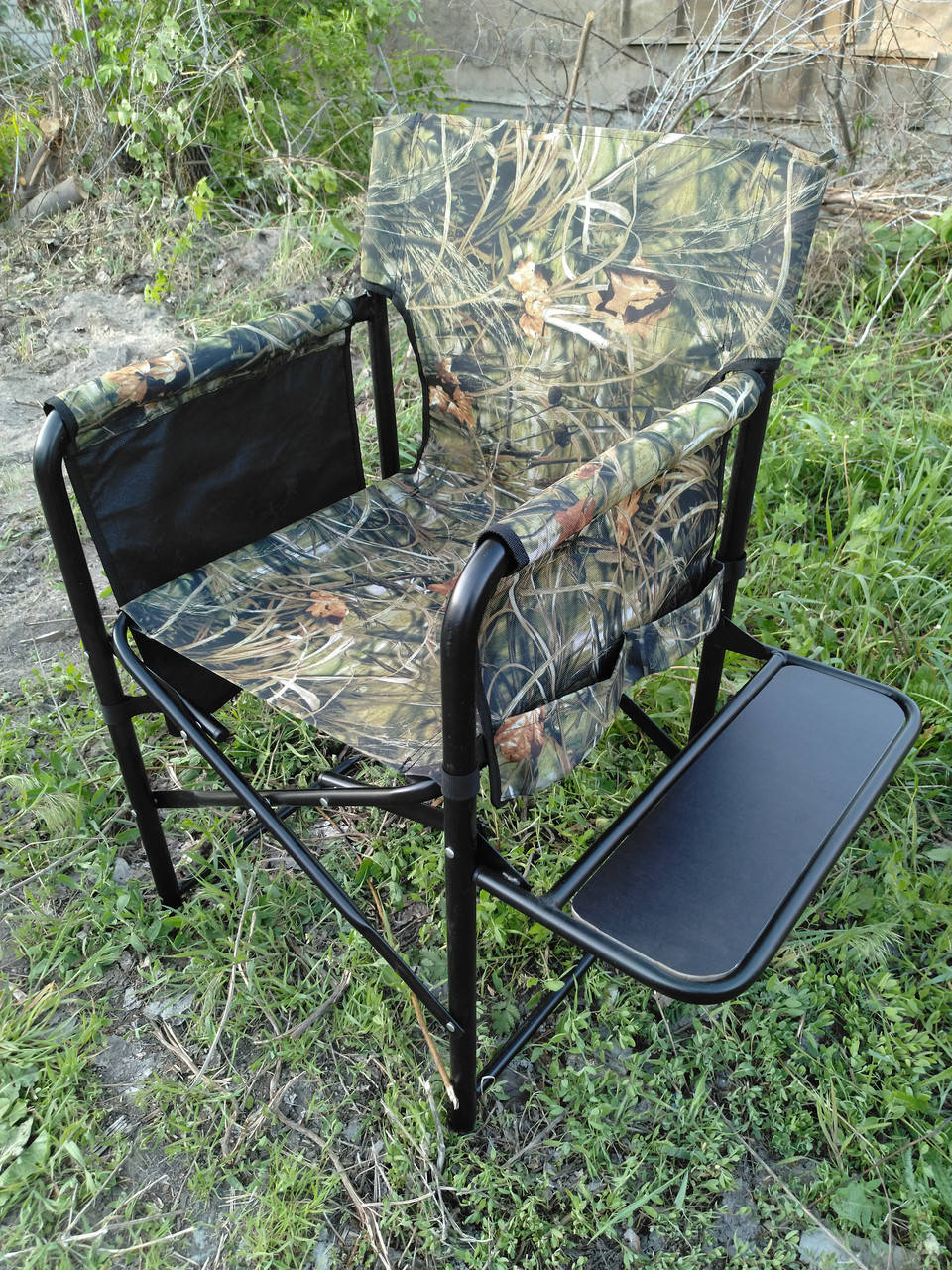 

Кресло Стул складной "Режиссер" с фанерной полкой и карманами- органайзерами