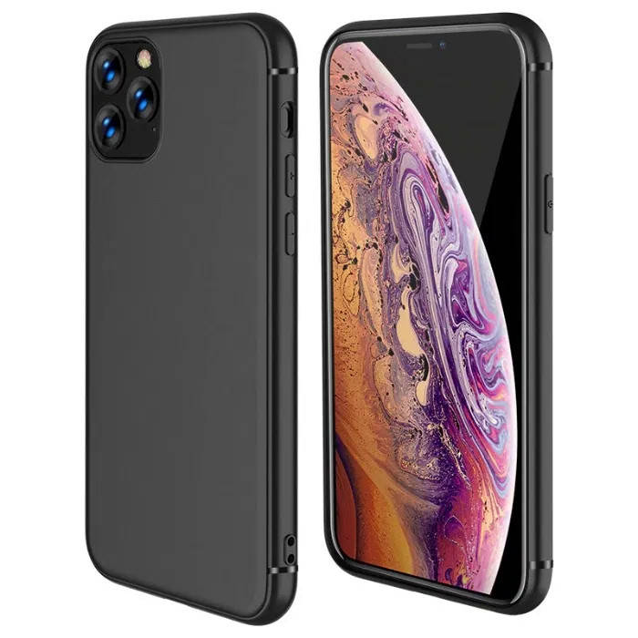 

Тонкий матовый чехол для iPhone 11 черный силиконовый