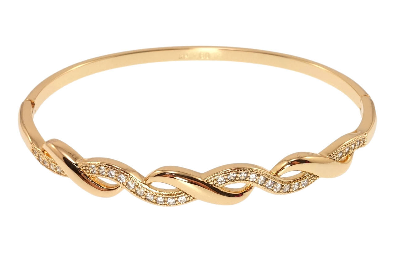 

Браслет Xuping Позолота 18K "Волна" ø 6см