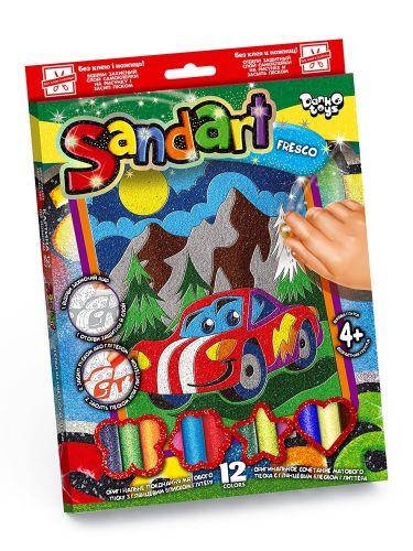 

Детская картина из цветного песка Danko Toys Sandart Машинка SA-02-03