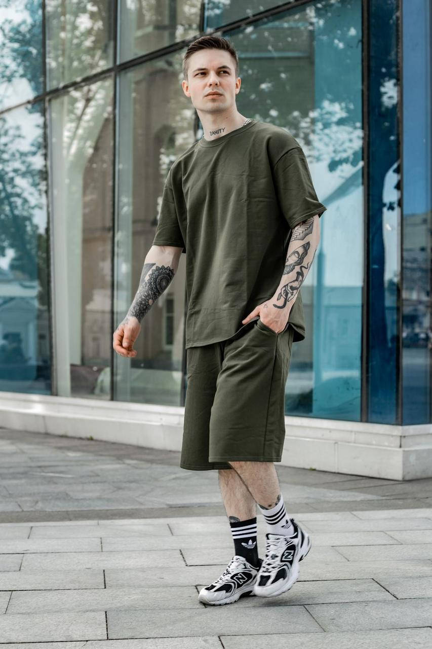 

Мужской летний комплект 'Player' хаки футболка + шорты S-M; L-XL; XXL-3XL
