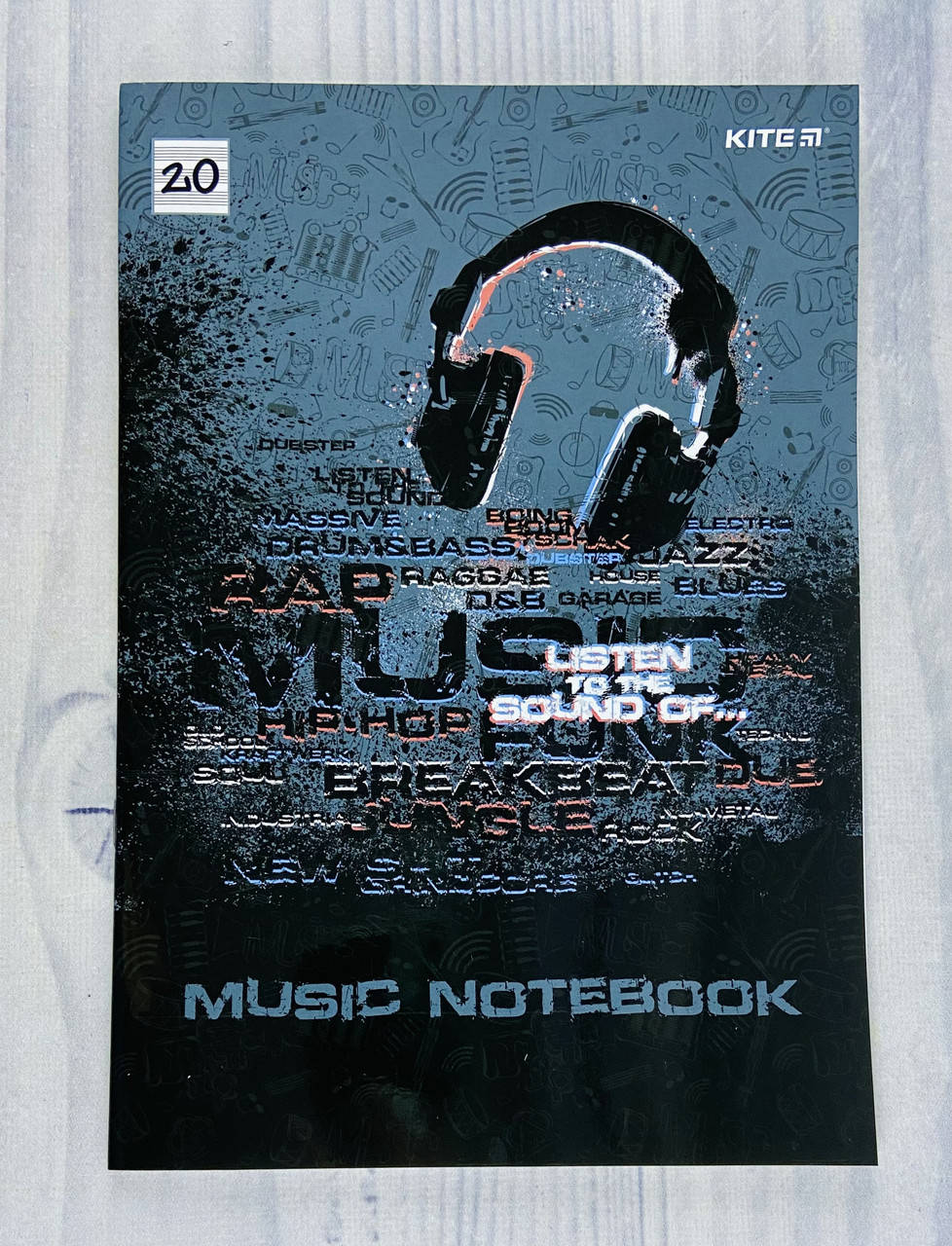 

Тетрадь Для нот А4 Listen to the sound 20 листов К21-404 30651Ф Kite Германия