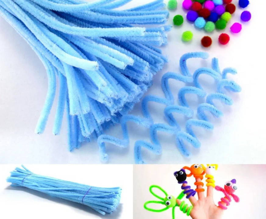 

Синельная проволока 30 см, голубая (10 шт)