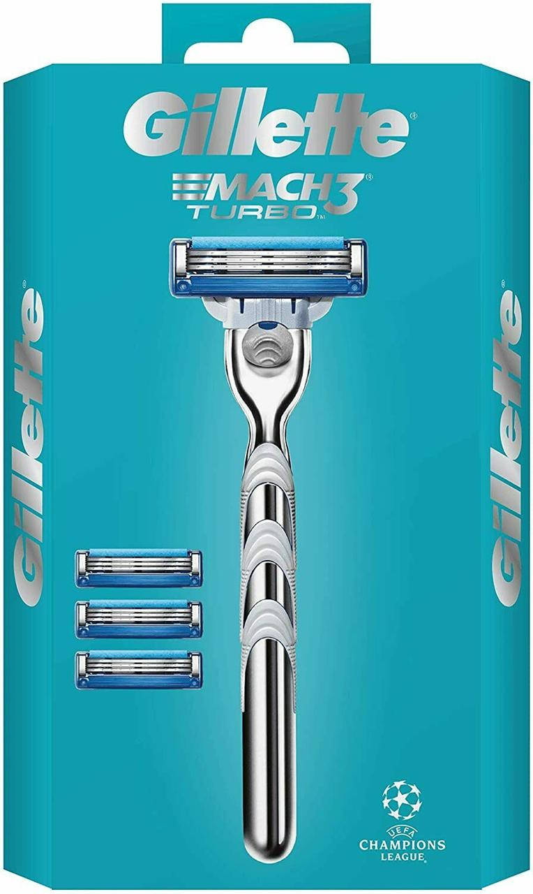 

Картридж Gillette "Mach3 Turbo" (4) + Ручка в подарок
