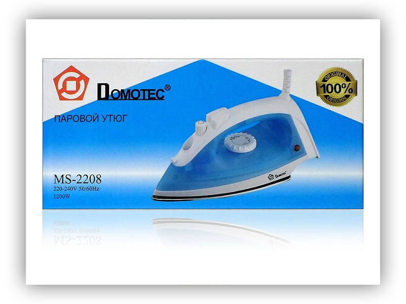 

Утюг с тефлоновой подошвой 2200Вт Domotec MS-2208