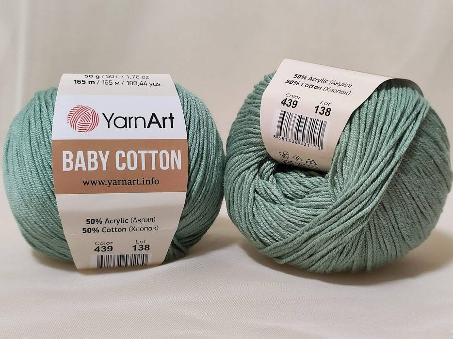 

YarnArt Baby Cotton 439 мятный