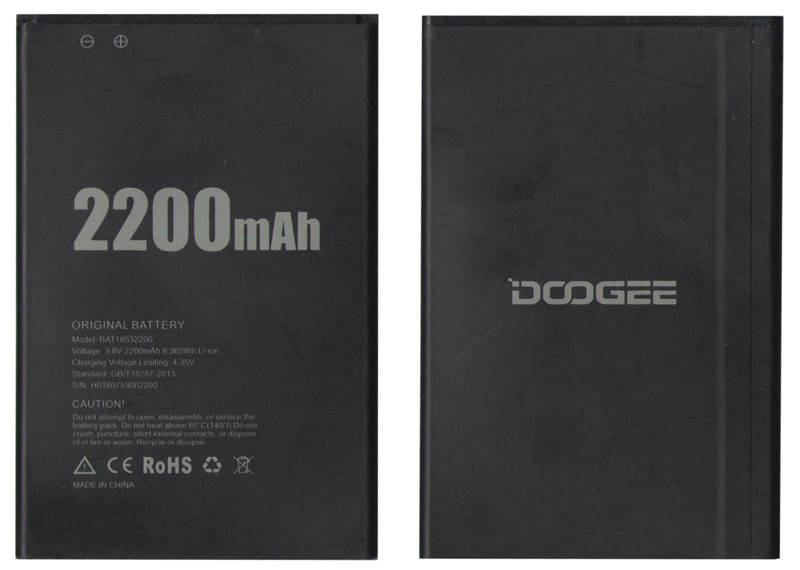 

Батарея (аккумулятор) BAT18532200 для Doogee X53 (3.8V 2200mAh)