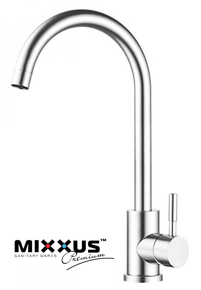 

Смеситель для кухни Mixxus SUS-011 нержавейка