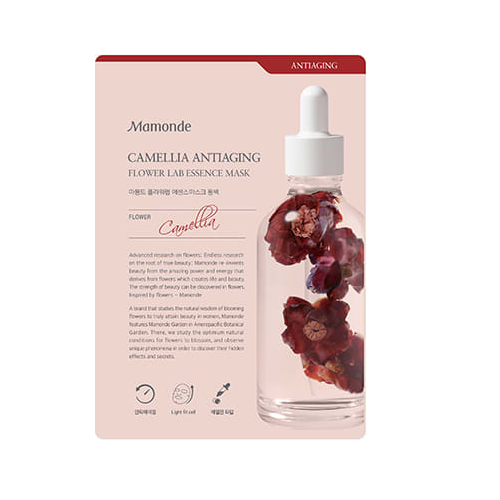 

Увлажняющая тканевая маска с экстрактом камелии Mamonde Flower Lab Essence Sheet Mask (1шт) 20мл