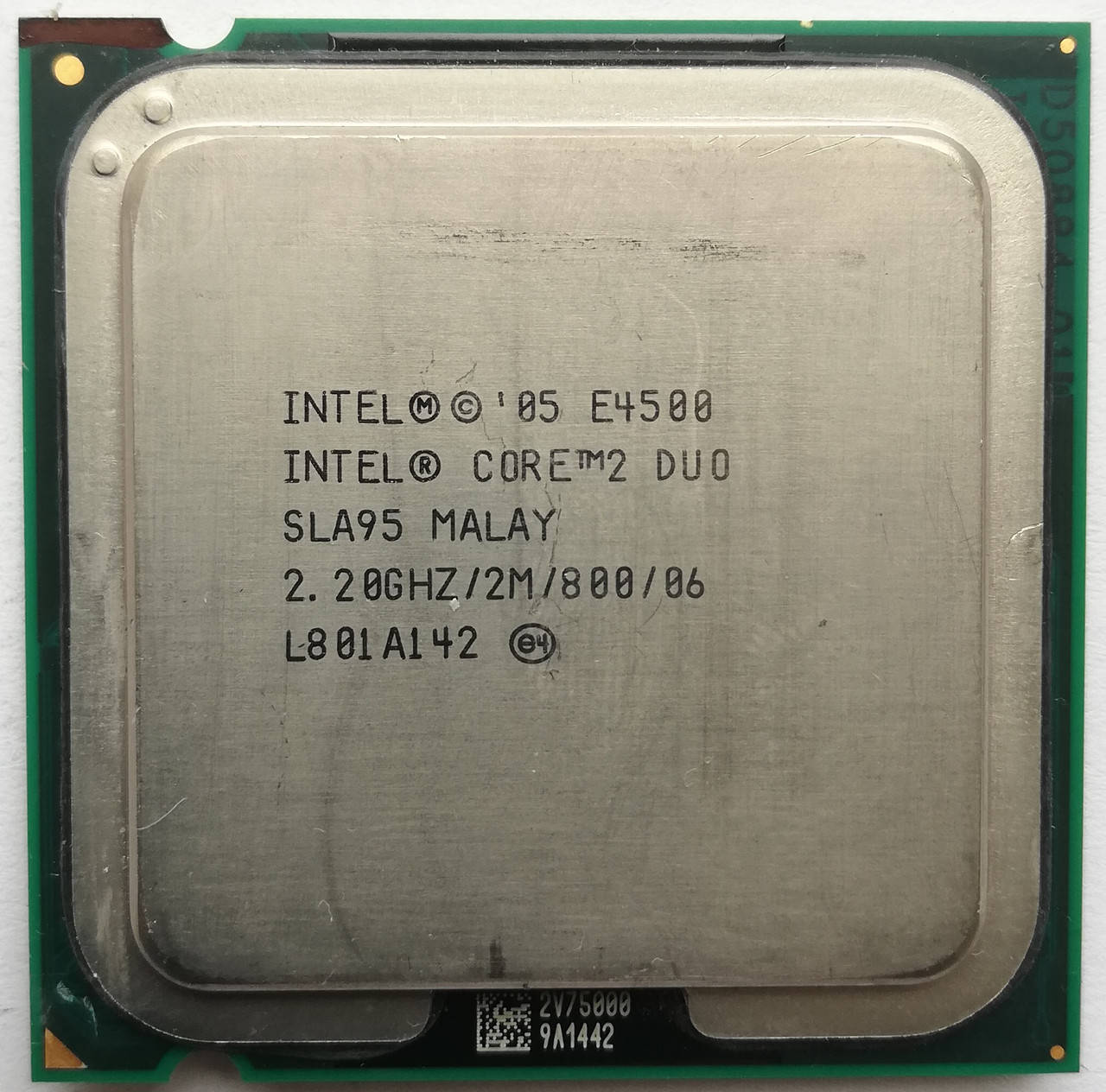 

Процессор Intel Core 2 Duo E4500 M0 SLA95 2.20GHz 2M Cache 800 MHz FSB Socket 775 Б/У