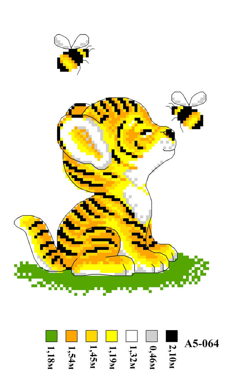 

Набор канва с нитками А5 064