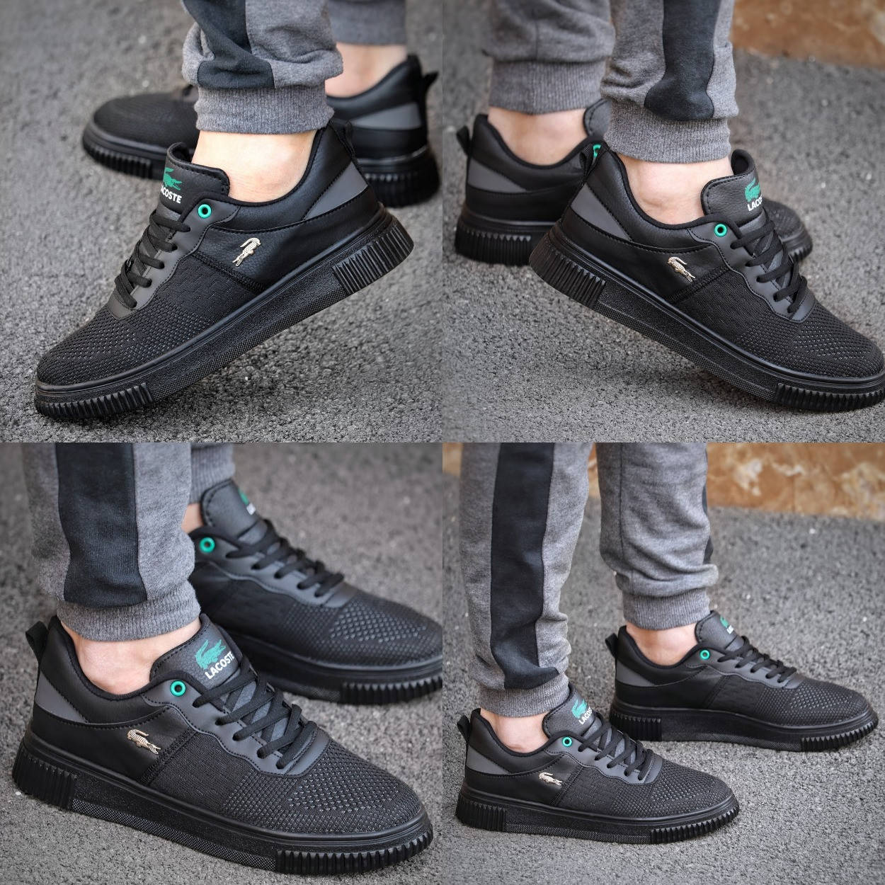 

Молодежные стильные мужские кроссовки весна-лето, Качественные повседневные кроссовки черные, Черный