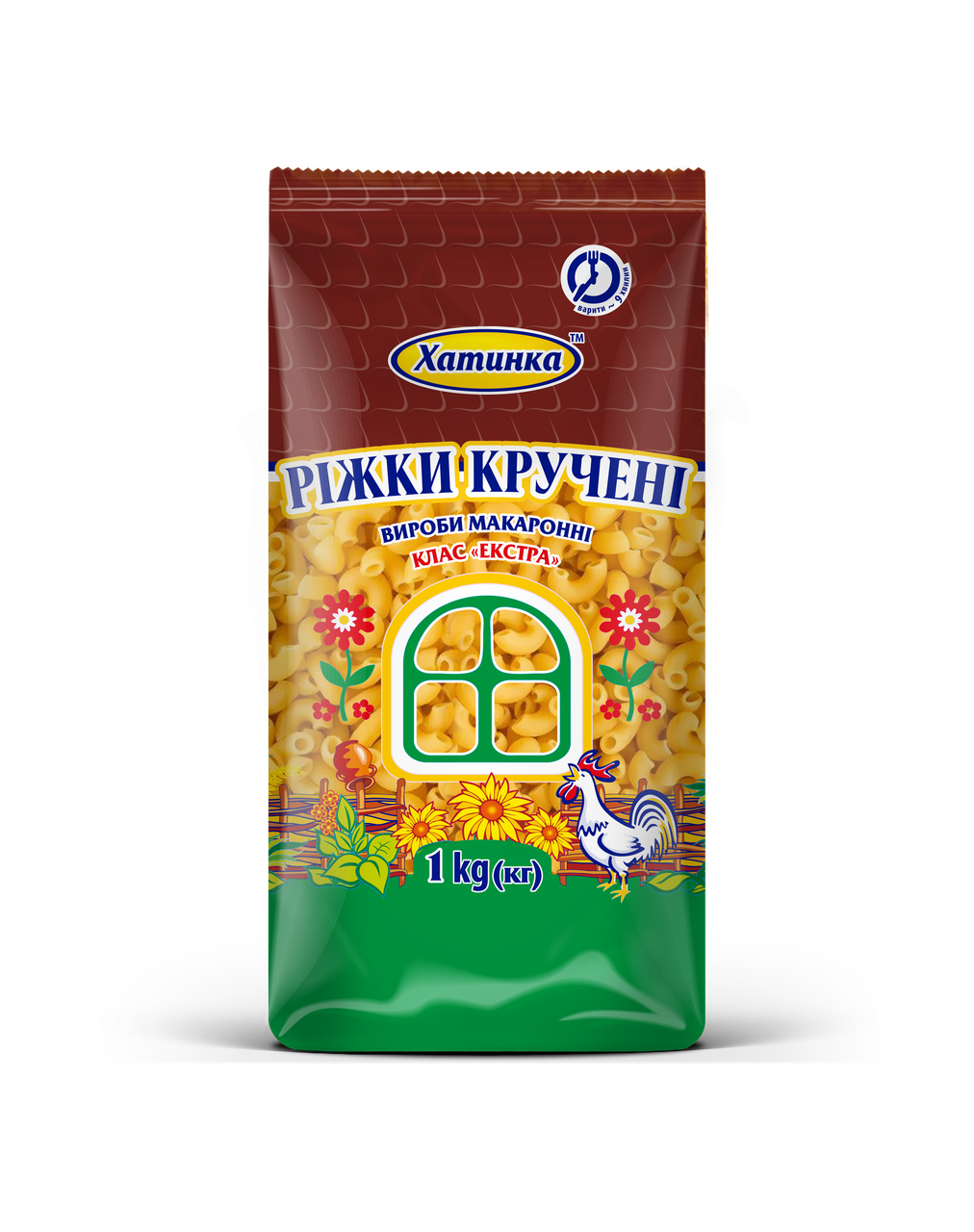 

Макароны ТМ Хатинка New, «Рожки крученые», 1000 гр.