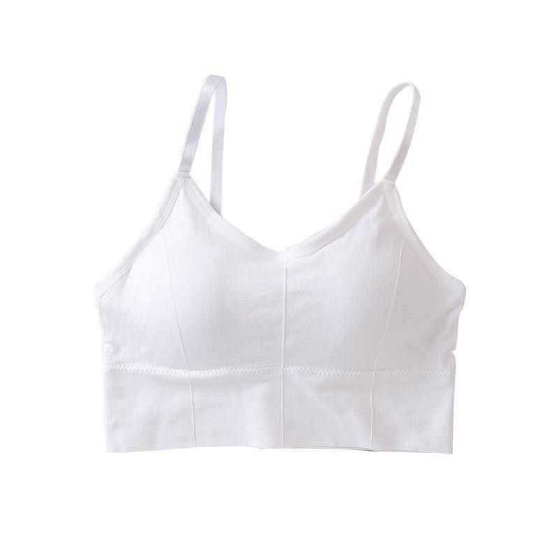 

Топик для йоги женский под корсет лифчик спортивный топ бюст Белый