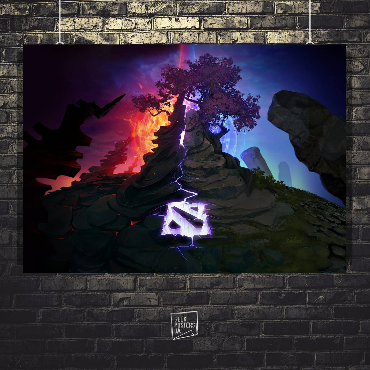 

Постер Dota 2, Дота 2, Сlash of the ancients. Размер 60x42см (A2). Глянцевая бумага