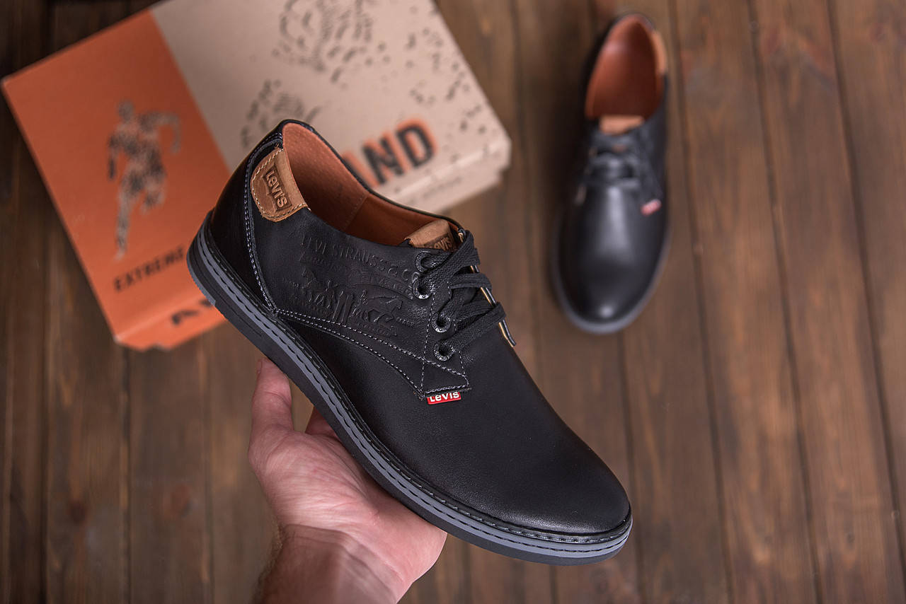 

Спортивные кожаные туфли Levis Arizona Black, Черный
