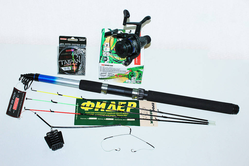 

Спиннинг фидерный BratFishing DISCOVERY в сборе.