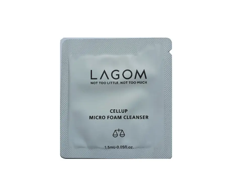 

Пенка для умывания Lagom Cellup Micro Foam Cleanser, 1,5мл ( пробник)