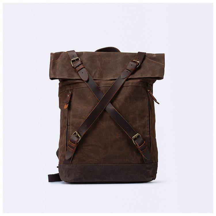 

Рюкзак винтажный мужской, Коричневый