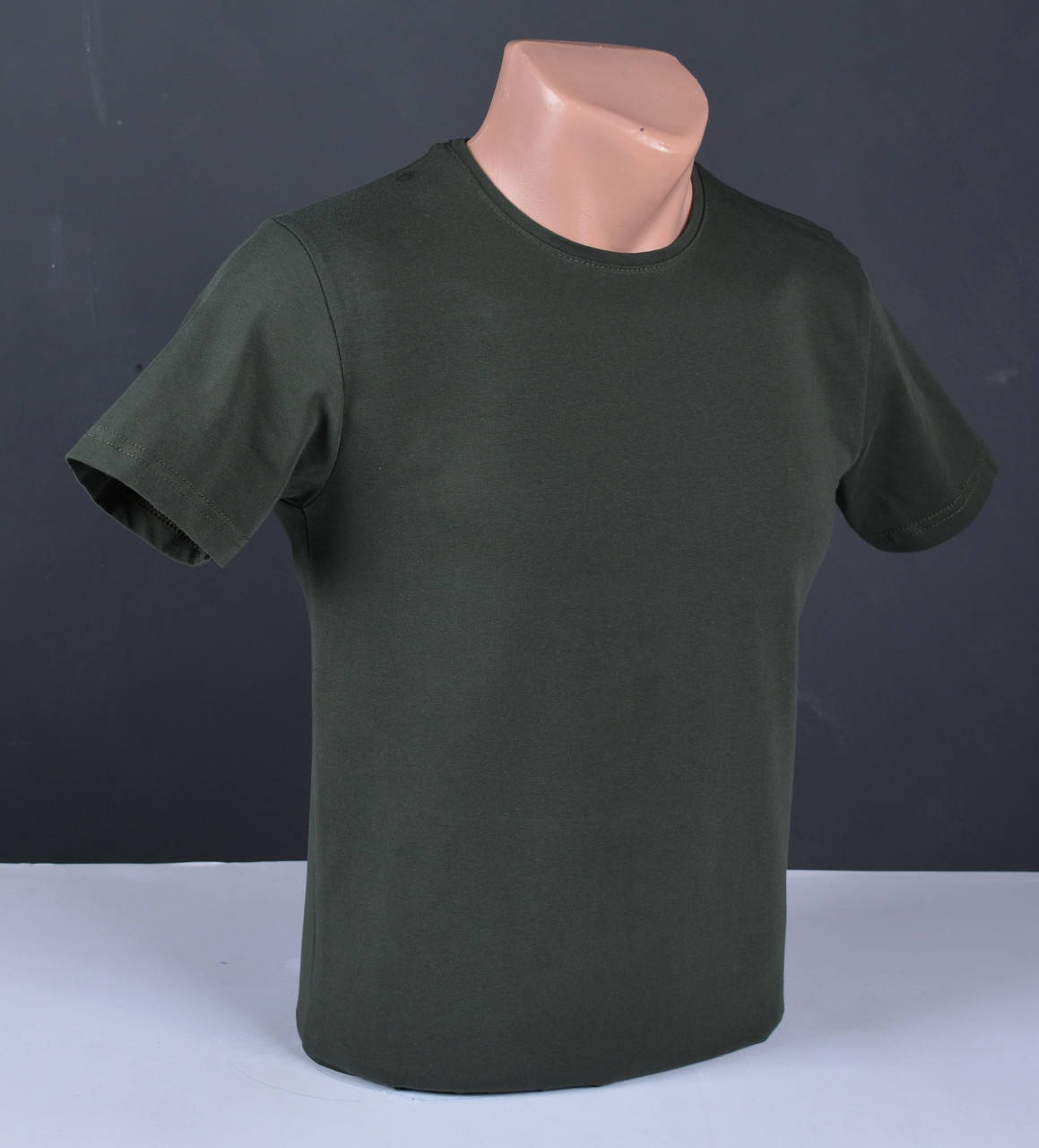 

Мужская футболка однотонная хаки Турция 4111 2XL