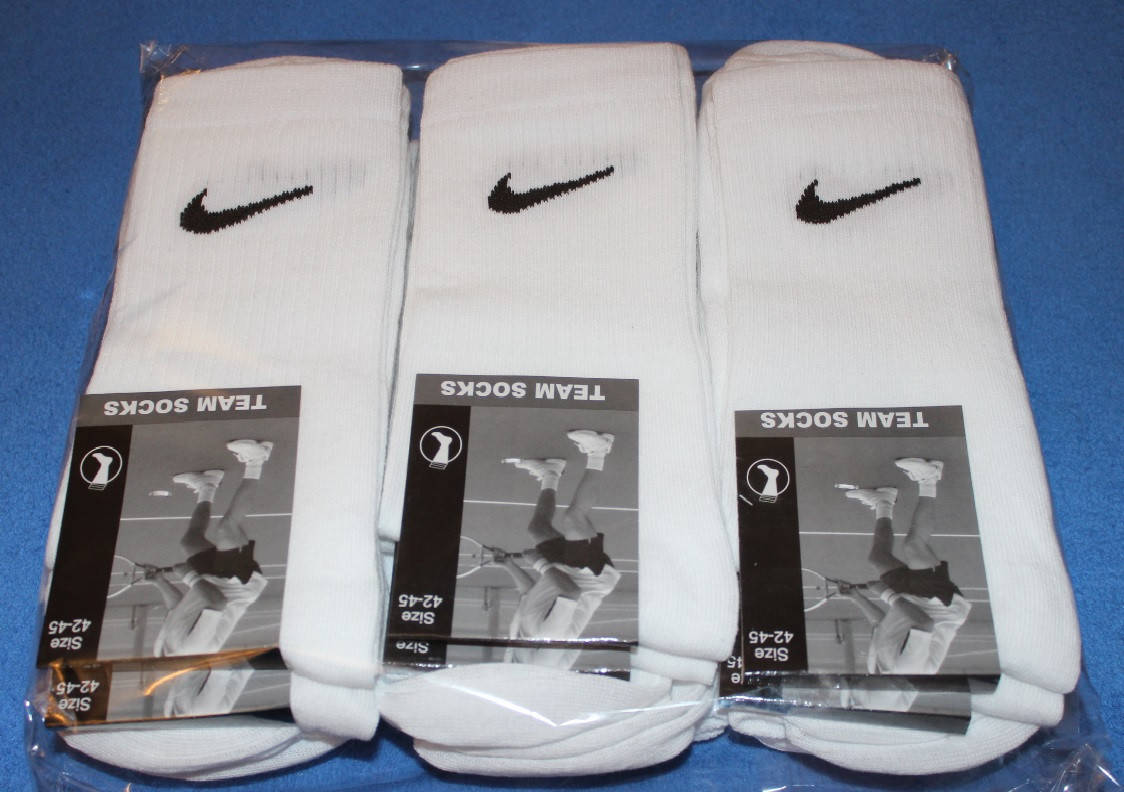 

Носки мужские в стиле Nike 42-45 размер, высокие, белый. 6 пар.