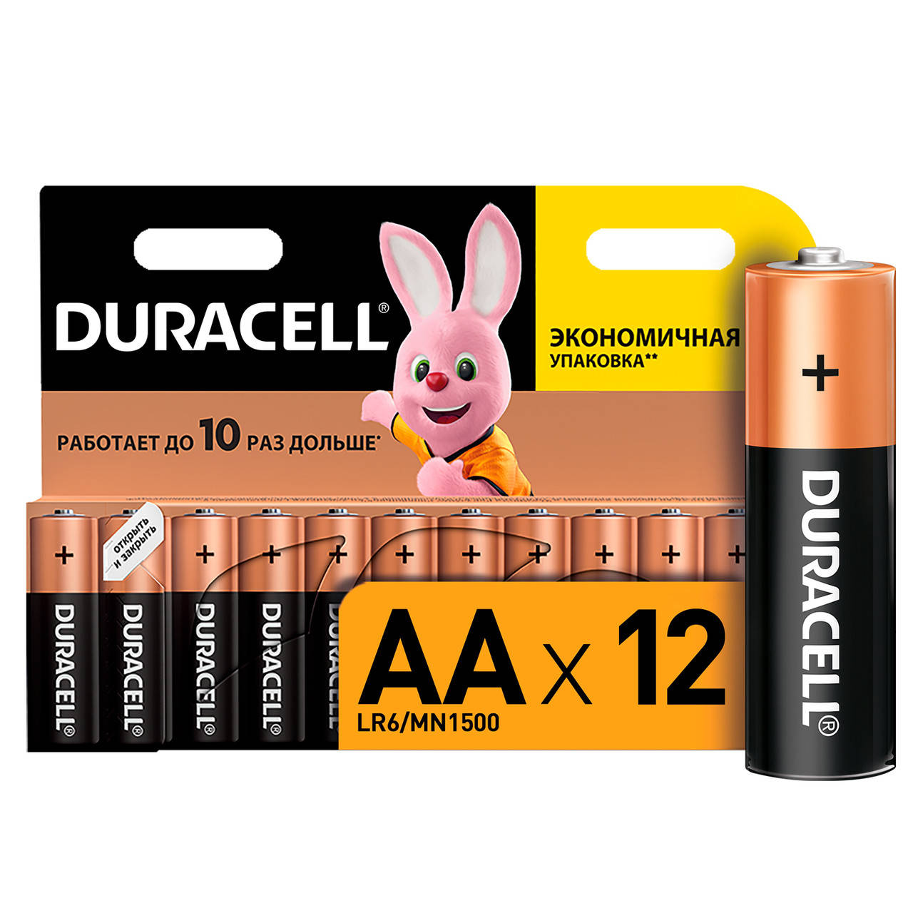 

Батарейка Duracell AA LR06 12шт ORIGINAL (1/12/144)