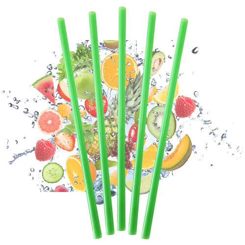 

Трубочка коктейльная зеленая - 24 cм, ⊘8 мм, 500 шт, Зелёный